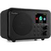 Audizio Vicenza radio Internet DAB Radio con Bluetooth 5.1 con telecomando, WLAN, batteria da 10 ore, linea out, radio da cucina, FM/FM, cavo di ricarica USB-C - DAB Plus Radio (Nero)