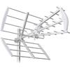 Shine Italia Antenna 28 elementi SH28/TU per Digitale Terrestre/Mediaset/Rai/DVB-T2 - Dipolo con filtro LTE/4G incorporato - Pronta all'uso in soli 5 secondi - Colore BIANCO