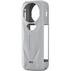 Generic Custodia protettiva in silicone per Insta360 X5, custodia protettiva antipolvere morbida per accessori per fotocamera sportiva Insta 360 X5 (custodia protettiva grigia)