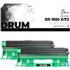 Betaink 2 Tamburi Compatibili DR-1050 DR-1000 per stampanti Brother DCP-1510 DCP-1512 DCP-1601W DCP-1612W HL-1110 HL-1112 HL-1210W HL-1212W MFC-1810 MFC-1815 MFC-1910 MFC-1911W da 10.000 copie