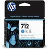 CARTUCCIA HP 712 CIANO 3ED67A ORIGINALE PER HP DESIGNJET STUDIO STEEL,T230,T250,