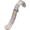 ROUREOX Metallico Cinturino Ricambio Estremità Convessa, 316L Acciaio Inossidabile Braccialetto Orologio, Accessori di Riparazione per Patek Philippe Nautilus 5711/5712/1A-010