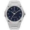 PR Paul Rich Paul Rich Orologio da polso da uomo, in acciaio inox, robusto ed elegante, per affari, regalo o laurea, analogico, resistente all'acqua, satinato, Star Dust II, Silver Oasis, 43 mm, colore: argento e