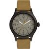 Timex Orologio da uomo Expedition Scout 40 mm - Cinturino marrone chiaro Cassa canna di fucile, Marrone