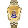 DAXIAOYU Orologio automatico al quarzo da uomo, design popolare, regalo per fidanzato, anniversario di matrimonio, compleanno, regalo, Dorato-dorato, Lusso