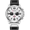 CURREN 8314 - Orologio da polso da uomo, stile casual, con quadrante analogico e calendario, colore: bianco, Nero , 24, Cinturino