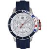 Nautica Orologio Casual Analogico Quarz Unisex Adulto Blu/Bianco, con Cinturino in Silicone NAPBHP903