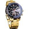 FORSINING Orologio meccanico da uomo Tourbillon a carica automatica, giorno data mese calendario completo, tachimetro luminoso orologi automatici multifunzionali, orologio da polso con cinturino in
