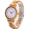 LMWOOD Orologio da polso da donna in legno con incisione personalizzata in legno, orologio casual con quadrante in madreperla, Zebra02, Bracciale