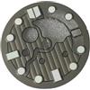 WOMELF Quadrante dell'orologio da 28,5 mm quadrante verde luminoso compatibile con movimento NH35/NH36 con posizione ore 3 (Color : Gray)