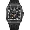OBLVLO Orologio da uomo Super Luminous Automatic Watches Sport Luxury Watch Square Skeleton Mechanical Rubber Strap Watches GM, Gm-bbb, Alla moda
