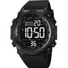 XCZAP Orologio da polso da uomo casual a LED con luce digitale da polso da uomo impermeabile Chrono Sport Orologio, Colore nero.