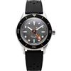 Undone Basecamp Explorer Automatico Titanio Nero Silicone Grigio Orologio Uomo