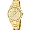 JAGUAR Swiss Made Orologio Uomo in Acciaio Inossidabile 316l Dorato | Movimento al Quarzo, Calendario, Vetro Zaffiro ad Alta Resistenza, Impermeabile 5 ATM J1044/2 Essentia