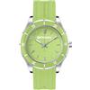 FREDDY - Orologio Donna In Silicone E Ceramica Verde E Argento, Donna, Verde, Unica