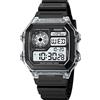 Gosasa Classic Square Face Unisex Donna Uomo Digitale Multifunzione Outdoor Casual Orologio Conto Alla Rovescia 57M Impermeabile Led Light Orologio Da Polso C Bianco SKF1858A, Digitale