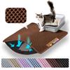 Petinstinct Tappetino Jumbo per Lettiera Gatto, Design Nido d'Ape 2 Strati | 116x66 cm, Riduce lettiera sparsa, Facile da pulire, Impermeabile, Antiscivolo, Morbido zampe, Antigraffio, Marrone, XXL