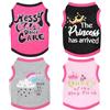 Falzqq 4 pezzi Chihuahua Abbigliamento Cane Carine Cane Bambina Cani Piccoli Cani Morbido Confortevole Rosa XXS Abbigliamento Cane Pet Camicia per Cani Teacup Cani Yorkies, Cuccioli, Gattini