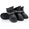 SteJar Copertura per scarpe da pioggia in gomma antiscivolo impermeabile per cani, colori pastello (nero, M)