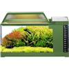 Generico Betta Tank | Acquario per Pesci con Luce a LED e Pompa Acqua - di Filtrazione Intelligente con Monitoraggio Temperatura per Betta, Guppy, Gamberetti e, Decorazione per Casa