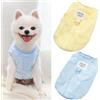 Yaopelky 2 maglioni per cani di piccola taglia con guinzaglio in pile con anello a D, caldi maglioni per cuccioli, autunno inverno, per cani di taglia piccola e media, gatti (blu-giallo, L (4-6 kg))