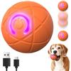 Topbashgo Giochi Interattivi per Cani, 2025 New Giochi per Cani, palla Rotante Automatica Resistente, Giocattoli interattivi per Cani di Taglia Grande e Media (colore arancione)