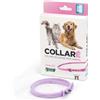 Generico Collare Profumato con Olio di Neem per Cani e Gatti, 75 cm, Antiparassitario Naturale, Durata 3 Mesi (ROSA FRAGRANZA AROMATICA)