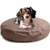 Avalon - Cuscino Cane Sfoderabile e Lavabile Piccolo in Tessuto Jive Antistrappo Premium, Materasso Cane Anatomico e Impermeabile, Cuccia per Cani Antipelo, Made in Italy(Frisbee 60cm-Tortora)
