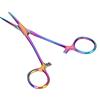 Acouto Forniture per Pollame e Bestiame Pinza Emostatica per Orecchie di Cani Colorate in Acciaio Inossidabile da 14 Cm Punta Dritta Pinza per Spiumare Animali Domestici per Il Trattamento delle