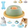 Generico Lick Sphere for Dogs, Dog Lick Sphere Slow Feeder Bowl, Pet Ball Shaped Slowly Interactive Toys for Dogs and Cats, Pet Bowl Easy to Clean,Non-Slip & Splash-Proof (Green)