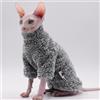 DUOMASUMI Vestiti per Gatti Sphynx, Devon Rex e Konis - Senza Peli, Morbidi e Caldi, Invernali