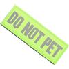 VILLFUL Toppa Riflettente Non Accarezzare per Gilet Cane da Assistenza in Nylon Resistente per Imbracature, Zaini e Collari, Sicurezza Notturna per Animali da Servizio