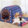 qing yun Grande Cuccia per Cani Kennel Cuscino Letto per Cani Caldo di Lusso, XL XXL Cuccia per Cani da Interno per Cani di Grandi Dimensioni Letto per Cani Tana per Gatti Igloo Interno Esterno
