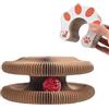 BommFu Kitty Curls Cat Toy | Cat Scratch Pad | Foldable Accordion Cat Toy | Interactive Cardboard Cat Toy | with Bell Balls and Track Adventure - Interactive Scratch Pad Cat Toy for Indoor Cats