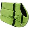 Odolplusz - Borsa per il trasporto di cani e gatti elegante, lavabile, misure XS, S, M, L, colore verde