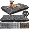 KING DOG Cuscino per Cani Taglia Grande Impermeabile, XL 120 x 80 cm, Cuscino Cane in Tessuto Oxford, Tappeto Ideale per Cani, Materasso Letto per Cani, lavabile Grafite