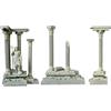 Baoblaze Decorazione per Colonna Romana da 18,5 cm, in Resina, per rovine Romane, Accessorio per Acquario, Set D