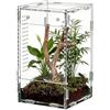 Generico Chameleon Enclosure - Acrylic Spider & Tarantula Cage | Acrylic Habitat For Tarantulas, Jumping Spiders And Small Reptiles, Ideal For Observation, Home, Pet Store, Bedroom, Living Room And Office Disp