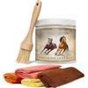 COOPER & BURTON Balsamo per zoccoli per cavalli, cura degli zoccoli con oli naturali per zoccoli sani, 500 ml, protegge dalle crepe, cura intensiva per cani di cavallo (balsamo per zoccoli da 500 ml +