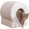 Trixie Lettiera intelligente per gatti con pulizia automatica, 51 × 56 × 54 cm, Lettiera automatica per gatti, ideale per famiglie multiple - 40050
