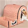 Rr tianshi Cuccia extra large 2 in 1 per cani, taglia XL, per alleviare l'ansia, calmante, XXL, cuccia a igloo per animali domestici (L-60 x 48 x 43 cm, G)