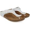 HAFLINGER Bio Memphis Pantolette Infradito Unisex Pelle, bianco, 39 EU
