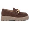 Nero Giardini NEROGIARDINI Mocassino in pelle scamosciata con platform Marrone CASTAGNO 36