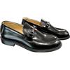 Exton Scarpa Uomo Mocassino Abrasivato Artigianale con Morsetto Colore Nero Numero 40