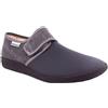 EMANUELA 986 Grigio Pantofole Uomo Made in Italy con Strappo E Tomaia Elasticizzata Davanti Zeppa 2,5 CM Lavabili in Lavatrice A 30 Gradi Grigio 39