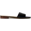 Lauren Ralph Lauren Sandalo Scorrevole in Pelle di Vitello Everley (Nero, Sistema Taglie Calzature EU, Adulto, Uomo, Numero, Media, 38)