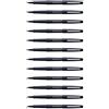 Paper Mate PaperMate - Lotto di 12 pennarelli "Flair Original", in nylon, punta da 0,8 mm, neri
