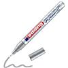Edding 751 Marcatore a Vernice Lucida, Argento, Confezione Singola, Punta Rotonda 1-2 Mm, Pennarello Indelebile per Vetro, Pietra, Legno, Plastica, Carta, Impermeabile, Alta Copertura