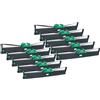 vhbw 10x nastro inchiostrato compatibile con Olivetti PR 2, PR2 Plus, PR2 E, PR2, PR II, PRII stampante ad aghi - nero