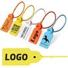 Pobsuier 100 Sigillo di Sicurezza Personalizzati in Plastica Etichette Antifurto Monouso per Merce Prodotti Regalo Logistica 180mm